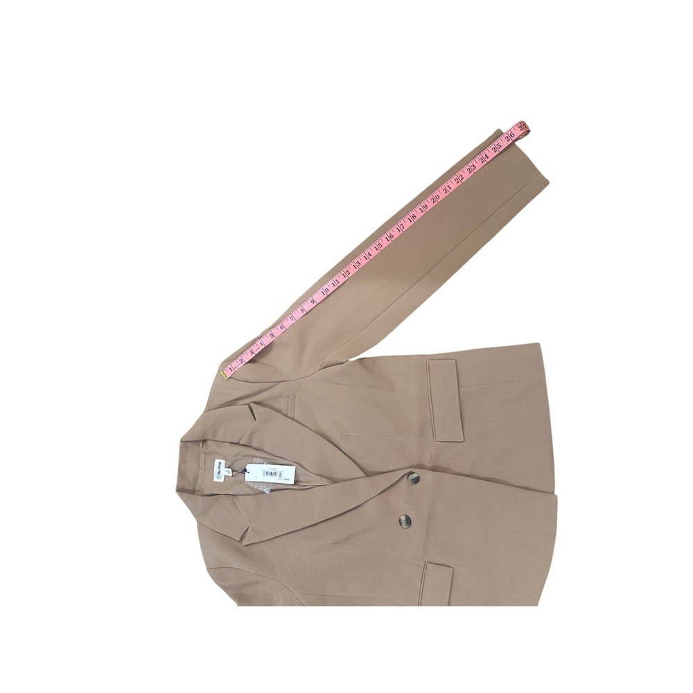 The Drop Jones Classic Slim Fit Blazer Camel Double Breasted Size M NWT - Picture 10 of 10
